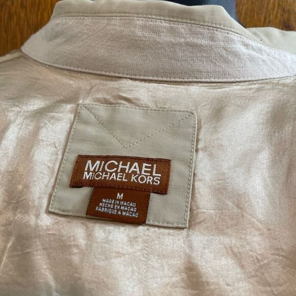 Michael Michael Kors Khaki Tan Jacket Size Medium - Picture 16 of 16